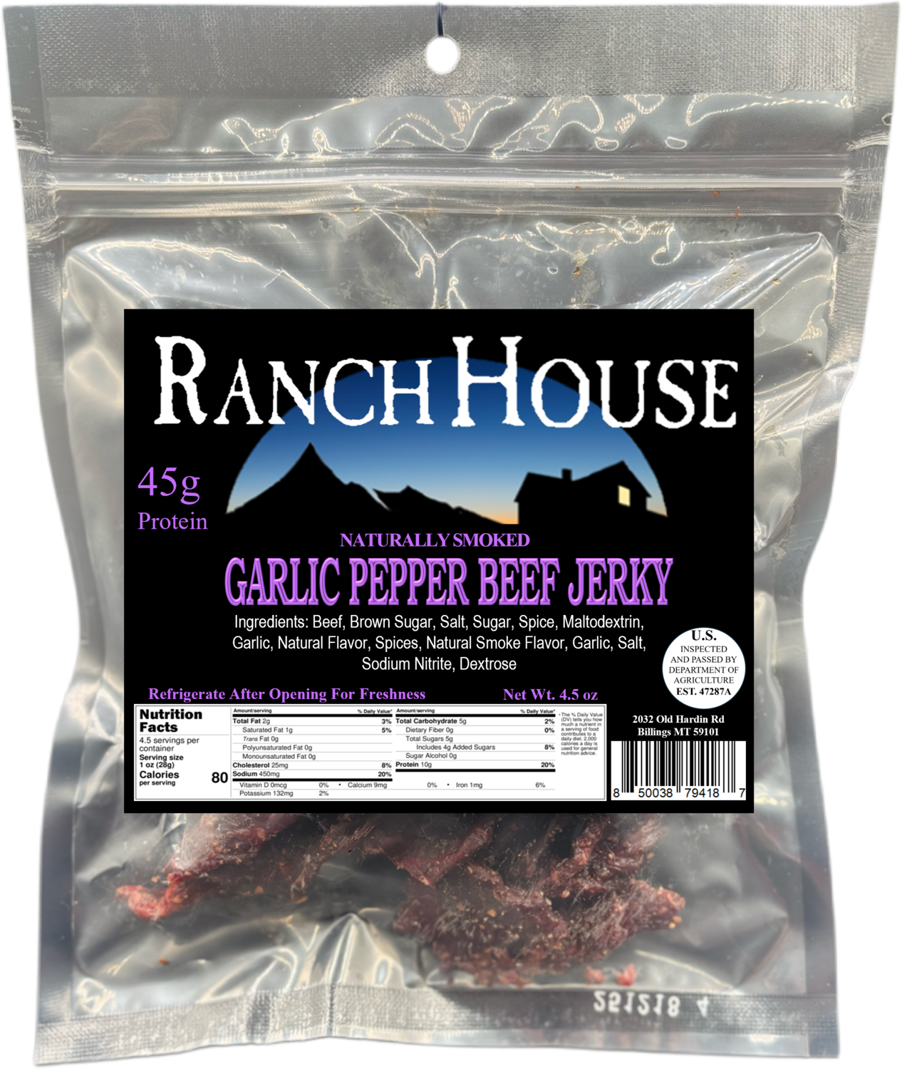 Garlic Pepper Beef Jerky