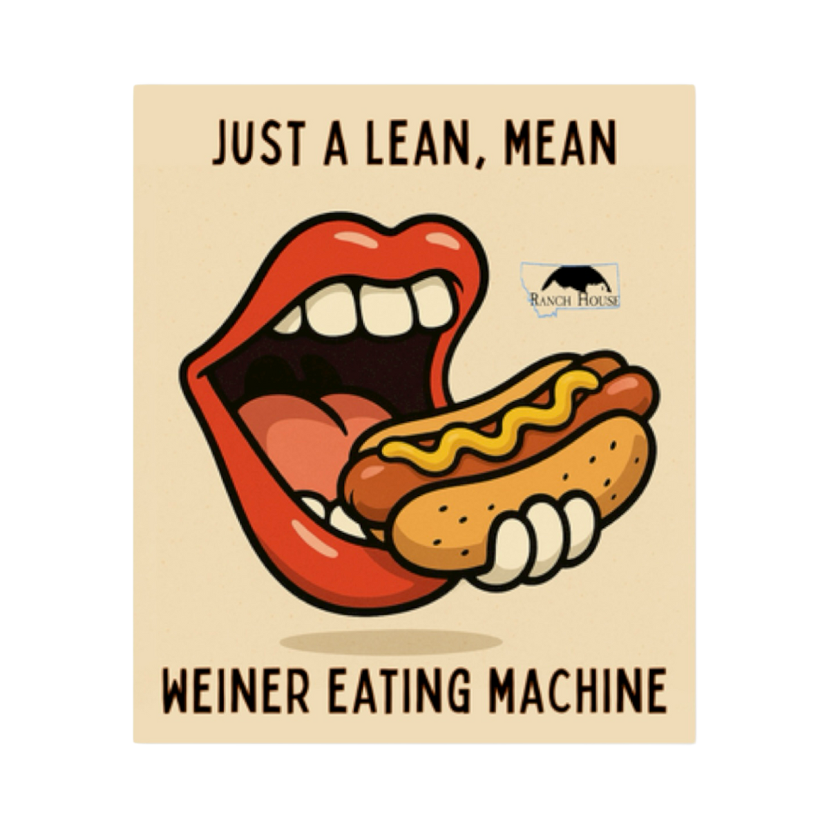 Lean, Mean Sticker