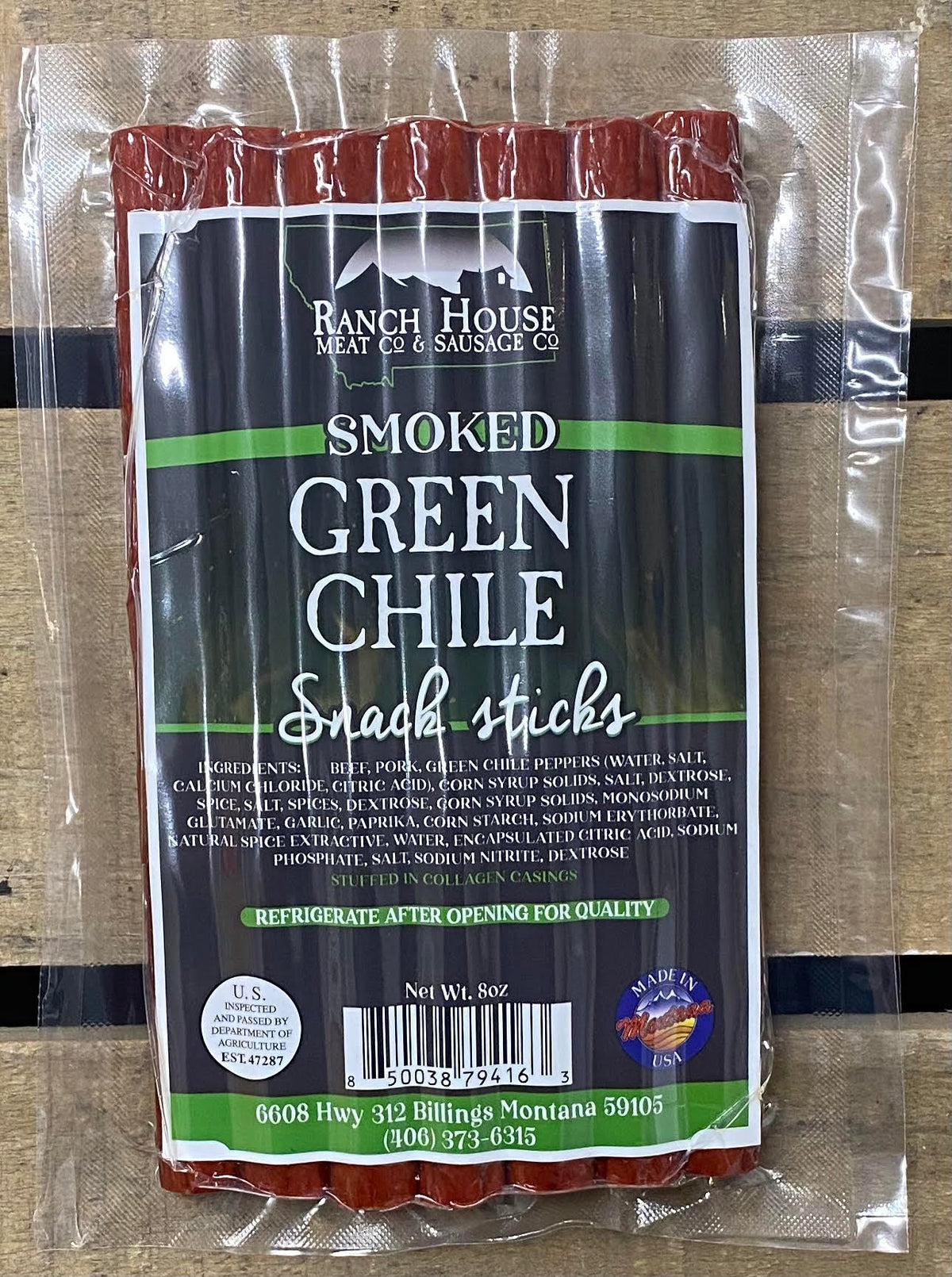 Green Chile Snack Stick