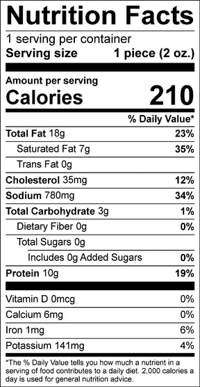 Jalapeno Pepperoni Snack Stick - Individual