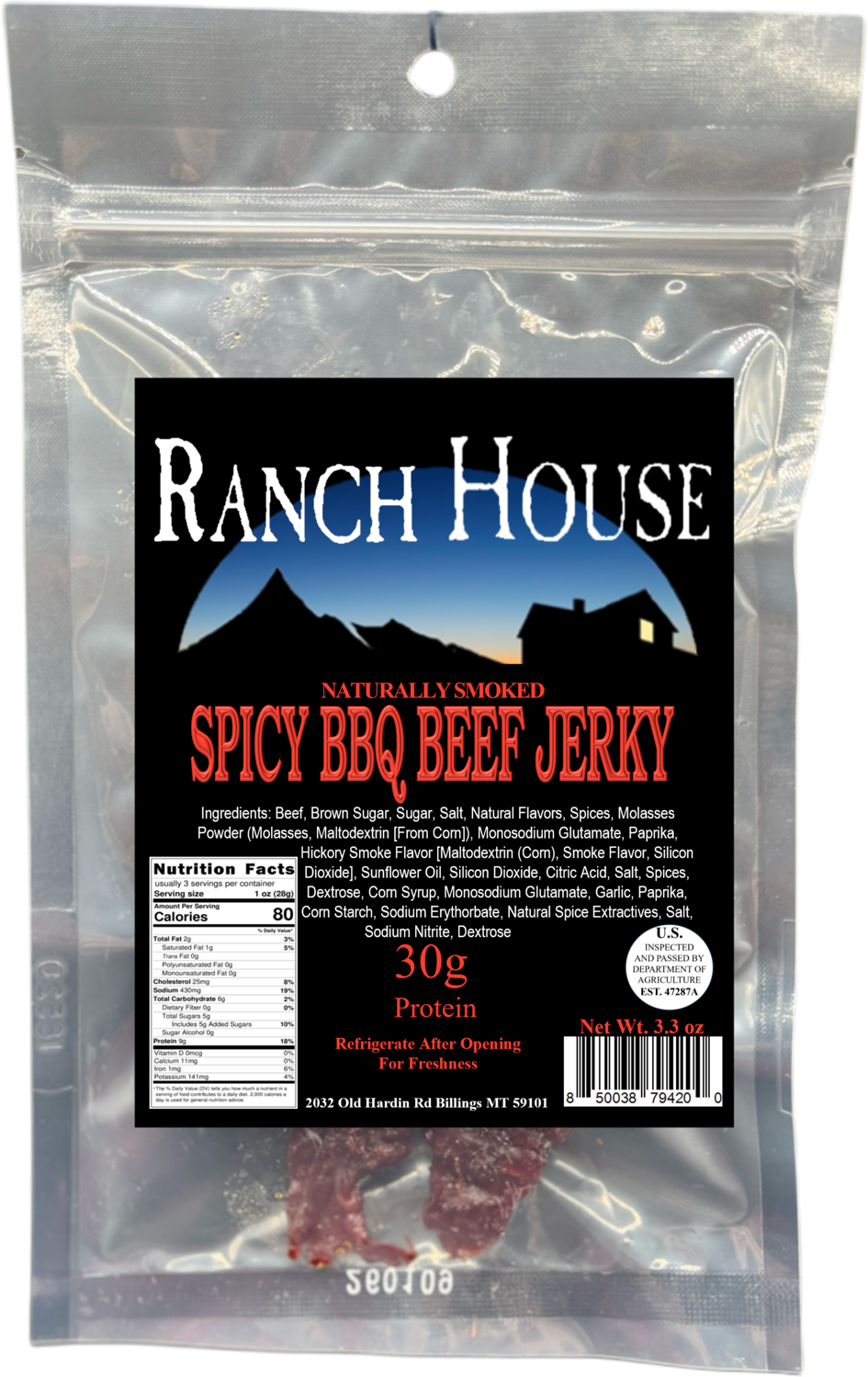 Spicy BBQ Beef Jerky