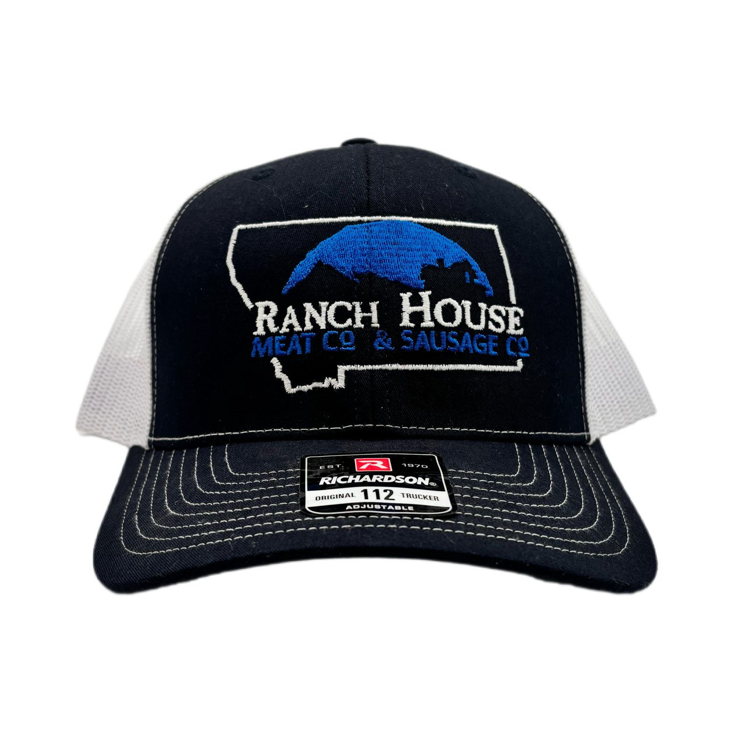 Navy Blue with White Hat
