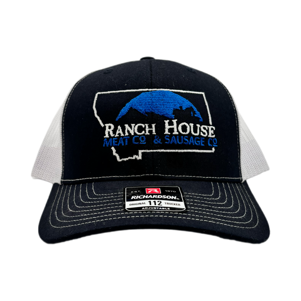 Navy Blue with White Hat – Ranch House Meat Co.