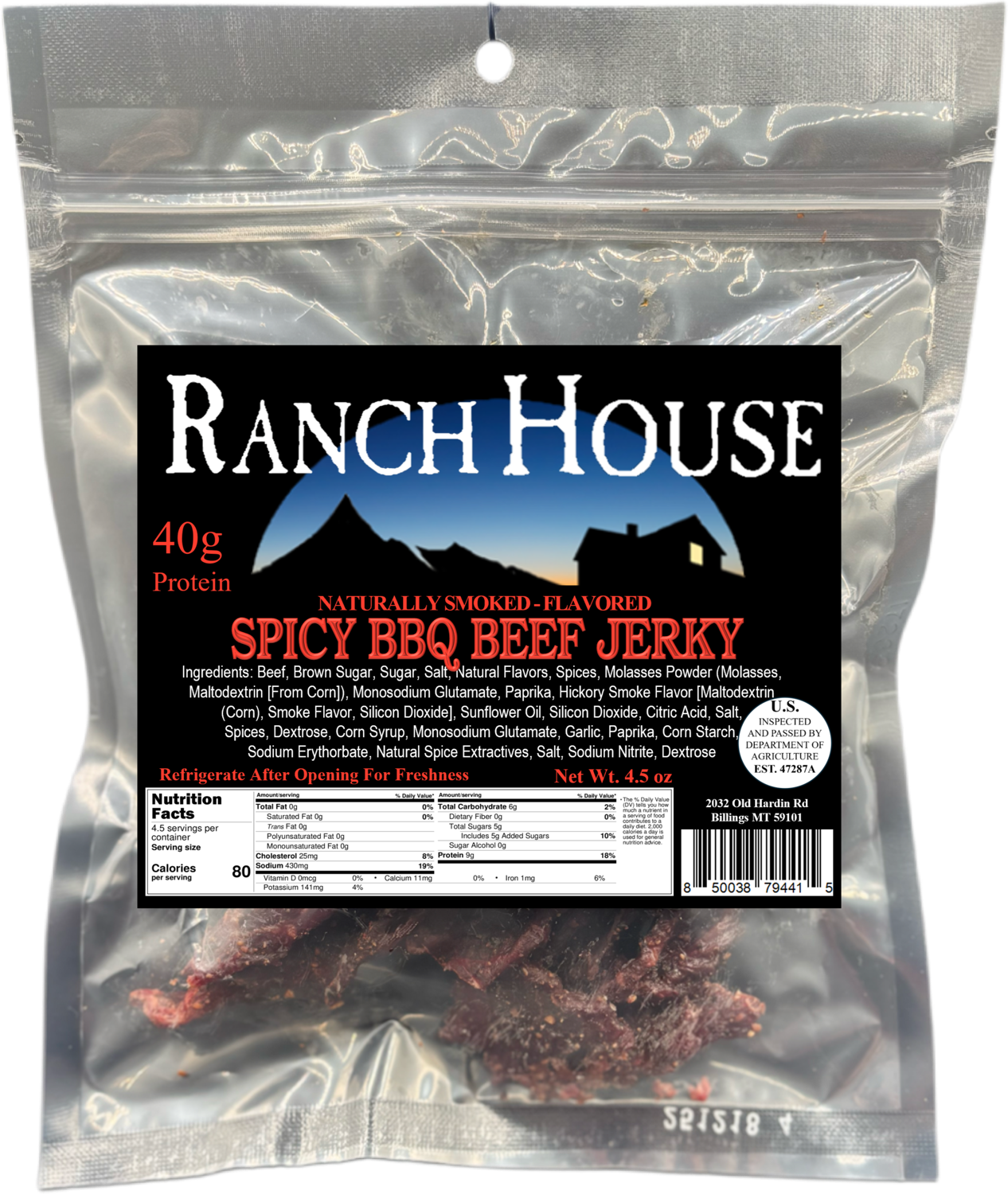 Spicy BBQ Beef Jerky