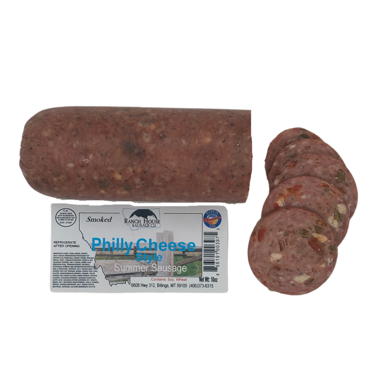 Philly Cheese Summer Sausage