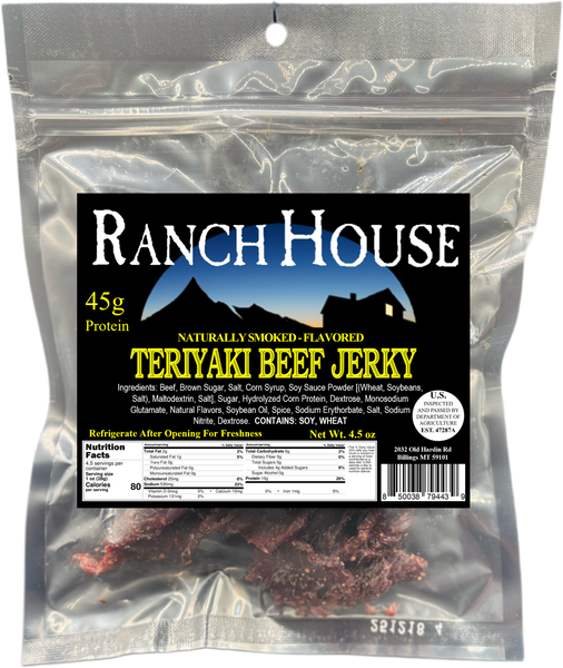 Teriyaki Beef Jerky – Ranch House Meat Co.