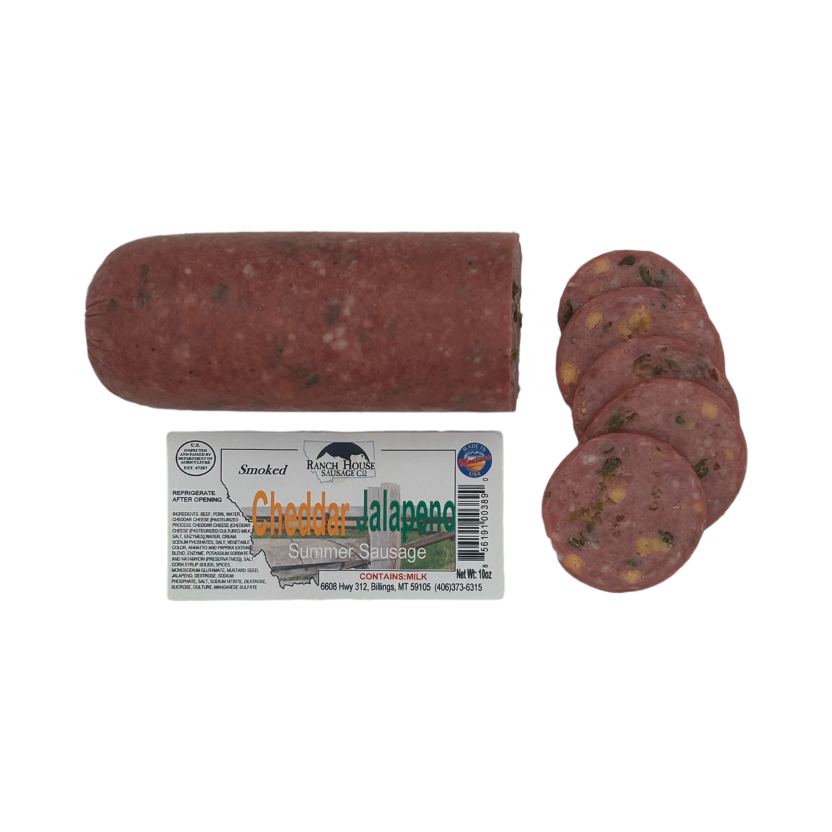 Cheddar Jalapeno Summer Sausage