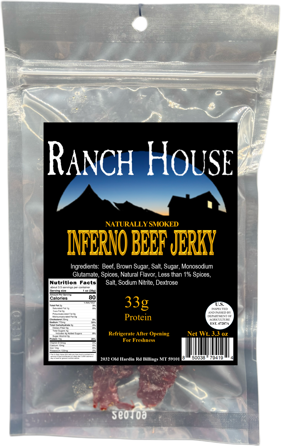 Inferno Beef Jerky