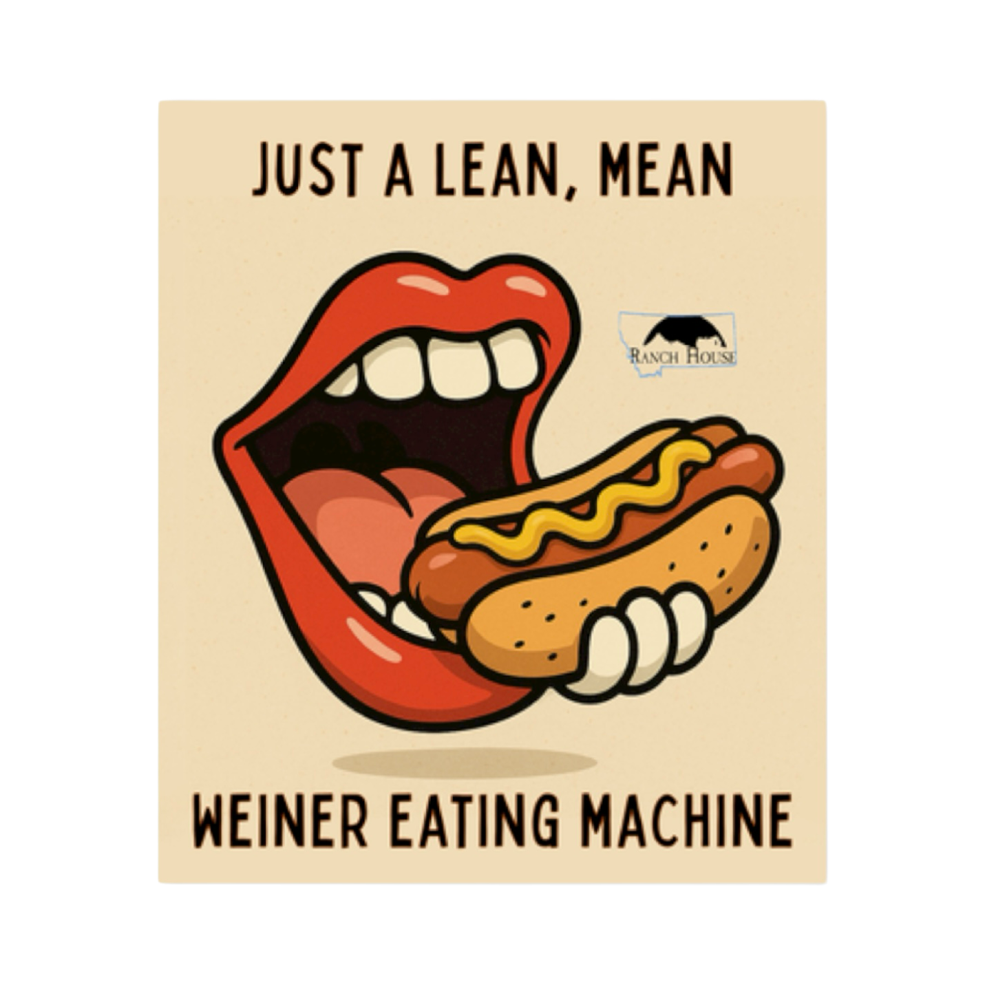 Lean, Mean Sticker