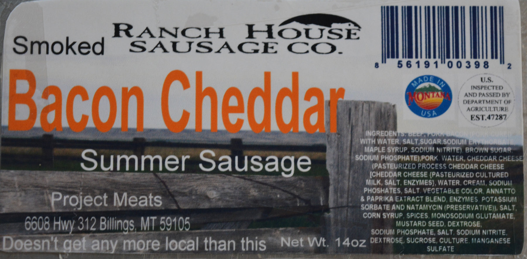 Bacon Cheddar Summer Sausage
